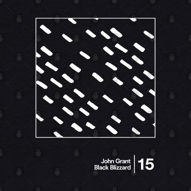 John Grant - Black Blizzard / Minimalist Style Graphic Artwork Design by saudade